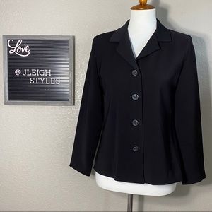 Vintage 90’s Black Button Jacket Back Buttons 4